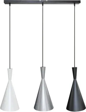 Rabalux trincola beltéri függeszték 3xe27 ip20 fehér ezüst fekete