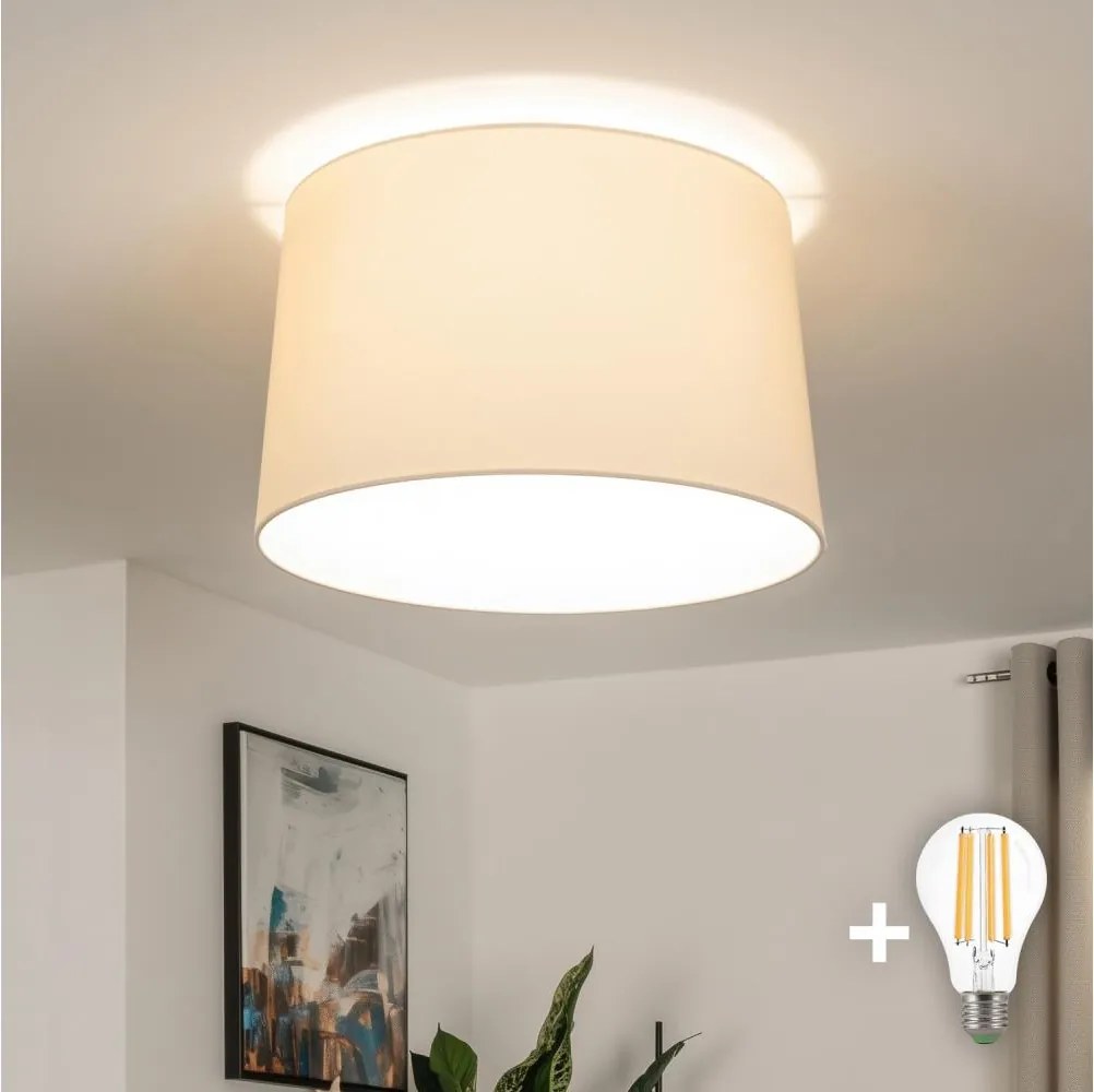 Brilagi - LED felületre szerelhető csillár CERIA 1xE27/40W/230V átm. 45 cm bézs