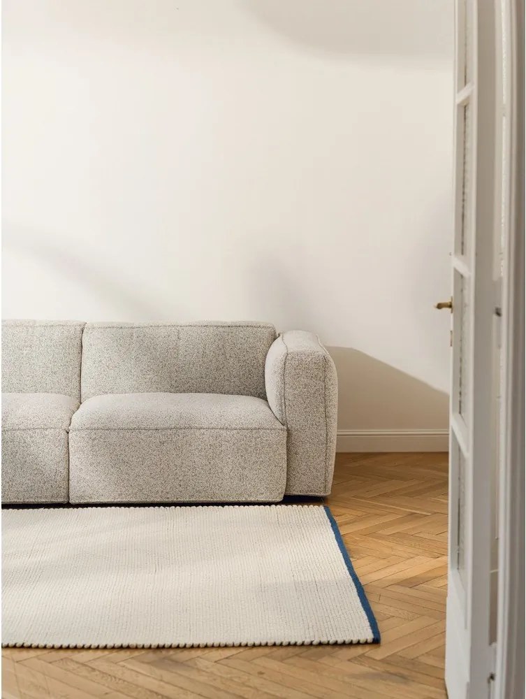 Kék-bézs kézi szövésű gyapjú szőnyeg 200x300 cm Lenu – noo.ma