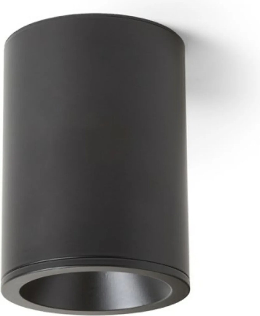 Mennyezeti lámpa Rendl Eileen fekete IP65 GU10 35W hengeres 120x85mm