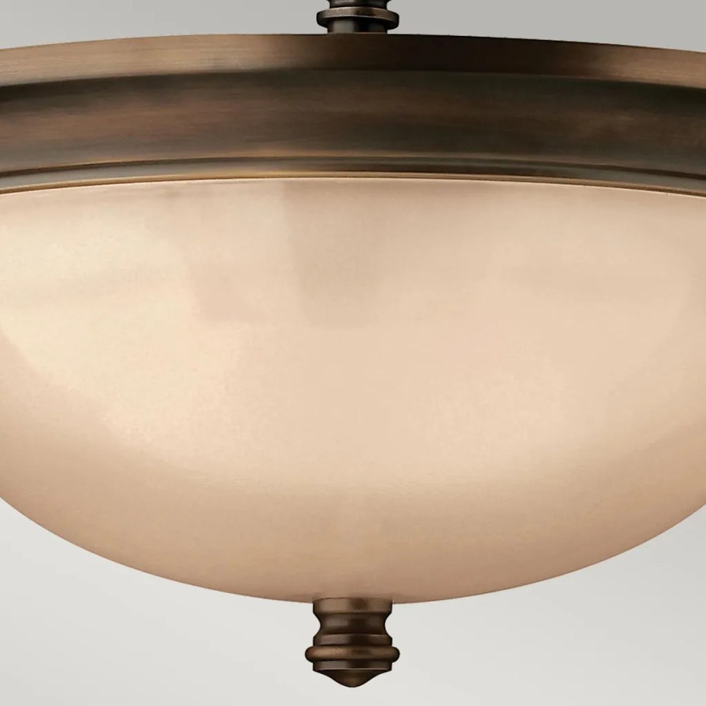 ELSTEAD HK-MAYFLOWER-SF MAYFLOWER Klasszikus Mennyezeti Lámpa Borostyán, Antik Bronz E27 IP20
