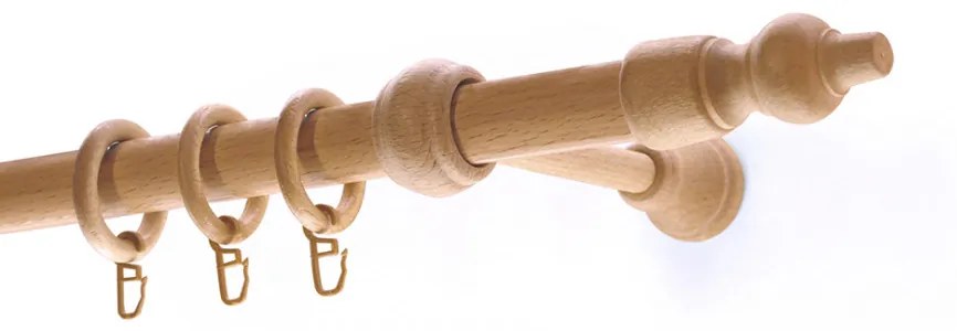 Fa végzárós rúd karnis bükk 350 cm