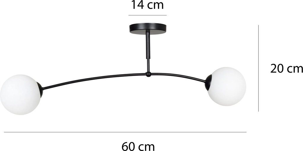 Emibig modern mennyezeti lámpa pregos fehér emi671/2
