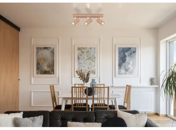 Globo 57911-3P - spotlámpa ROBBY 3xGU10/25W/230V narancs