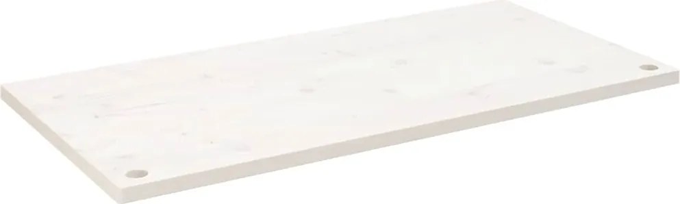 vidaXL fehér tömör fenyőfa asztallap 110 x 60 x 2,5 cm