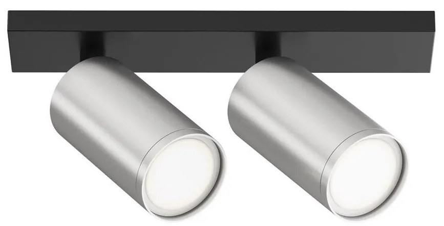 Maytoni C051CL-U-02BS - Spotlámpa FOCUS 2xGU10/10W/230V króm/fekete