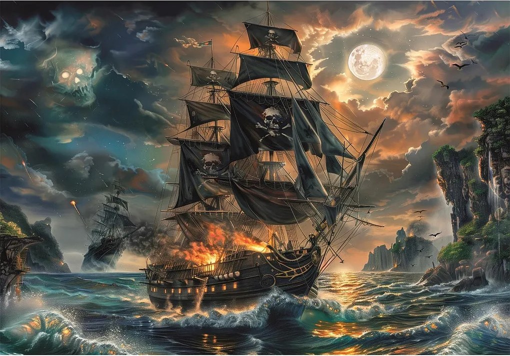 Kalózhajó Haunted Seas 300 db-os puzzle Clementoni