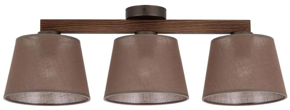 Brilagi - Felületre szerelt csillár LATTE 3xE27/15W/230V fenyő/barna