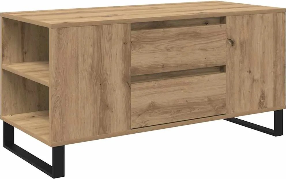 vidaXL Dohányzóasztal Artisan tölgy 102 x 44,5 x 50 cm Faanyag