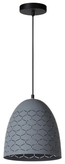 Lucide 43408/24/36 - Csillár zsinóron GALLA 1xE27/60W/230V szürke