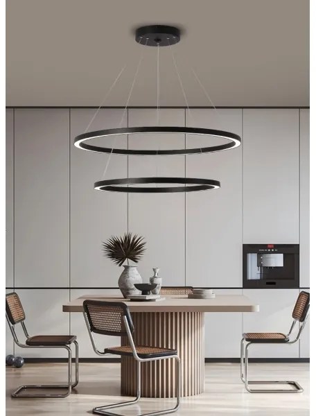 Immax NEO 07158-B80-60 - LED Dimmelhető csillár FINO LED/93W/230V Tuya fekete + távirányító