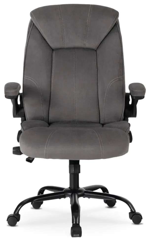 Fotel Obrotowy COMFORT Szary Welurowy