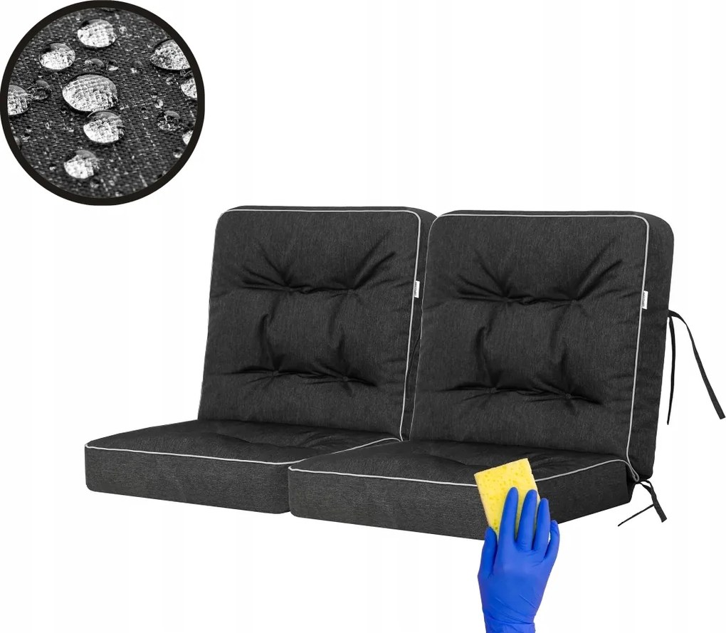 Kerti hinta párna, Pad párna szett, Vízálló 120 cm