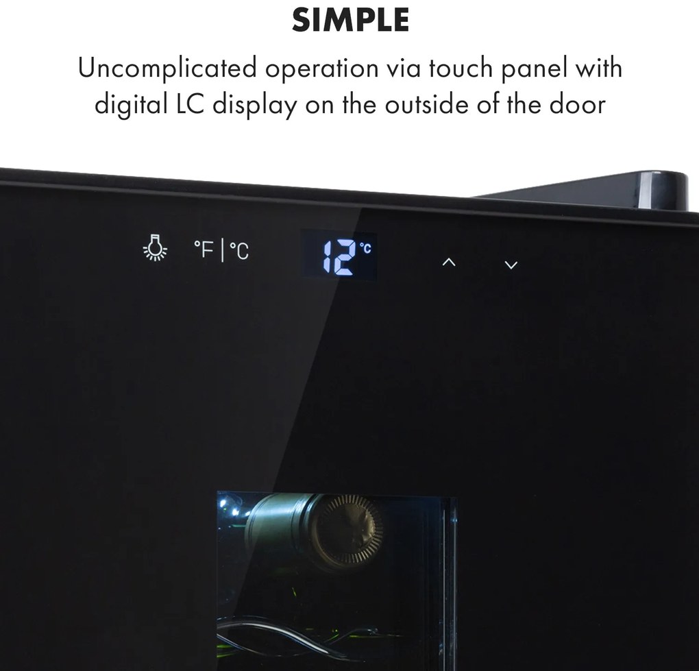 Klarstein Bellevin 8 Uno, borhűtő, 23 liter, 11 - 18 °C, 1 zóna