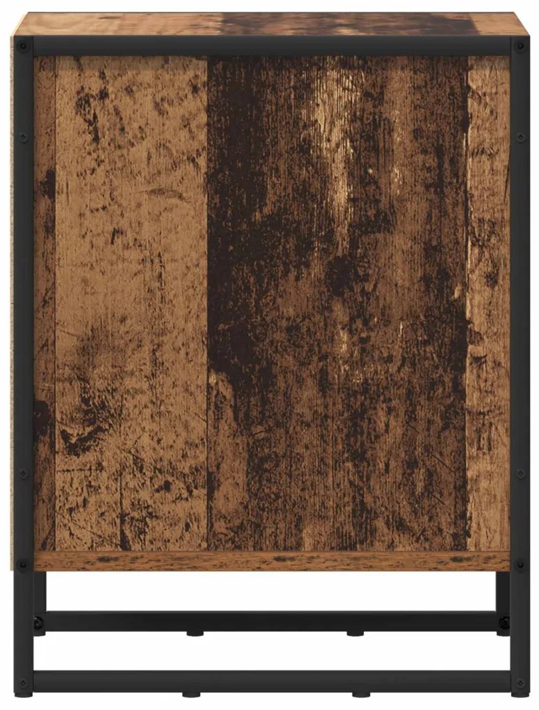 vidaXL Éjjeli asztal Öreg fa 39.5 x 30 x 50 cm Faanyag