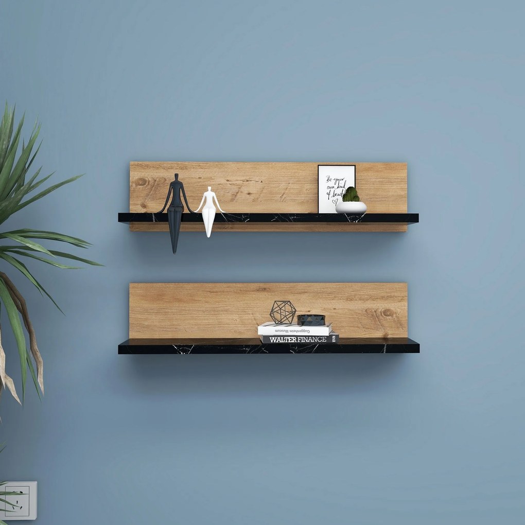 Fali polc Shelf - Fekete