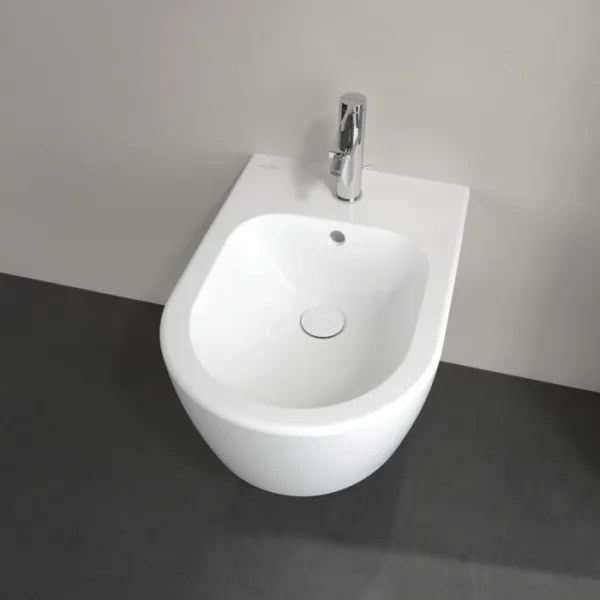 Villeroy & Boch 54050001 - Falra szerelhető bidé AVENTO kerámia/fehér