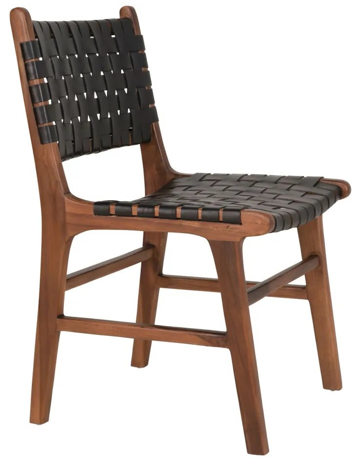 Perugia étkezőszék fa fekete