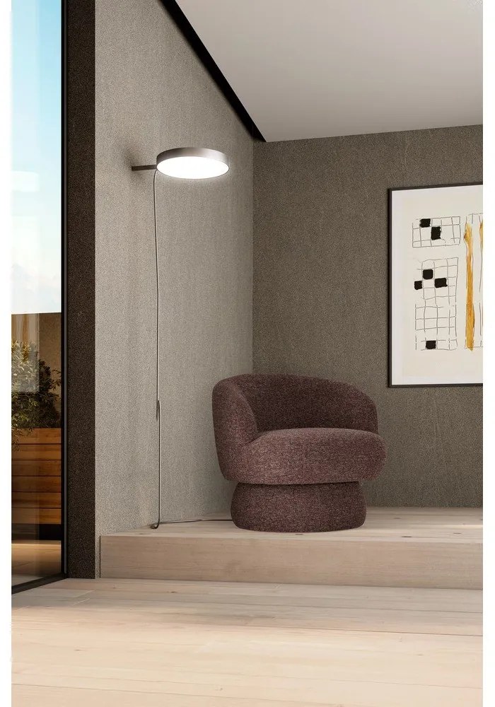 Lila-barna forgó fotel Dali – MOME