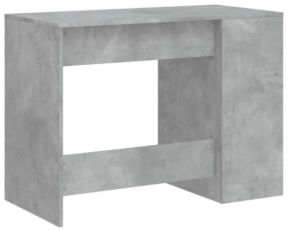 betonszürke szerelt fa íróasztal 102x50x75 cm