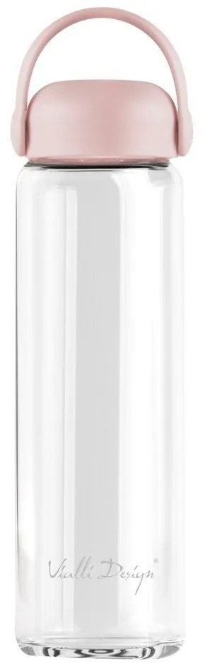 Rózsaszín üveg ivópalack 540 ml Fuori – Vialli Design