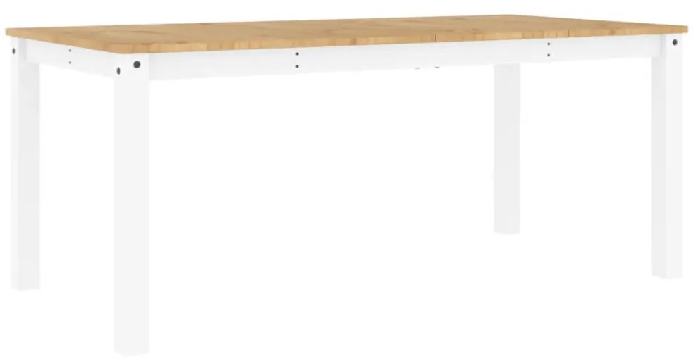 Panama fehér tömör fenyőfa ebédlőasztal 180 x 90 x 75 cm