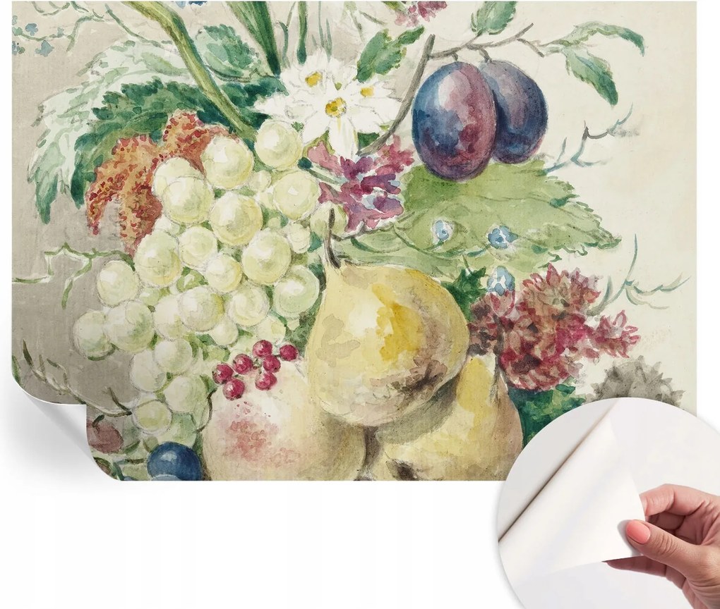 Fotótapéta Fali tapéta Hálószobába és Nappaliba Virágok és gyümölcsök 208x146 cm