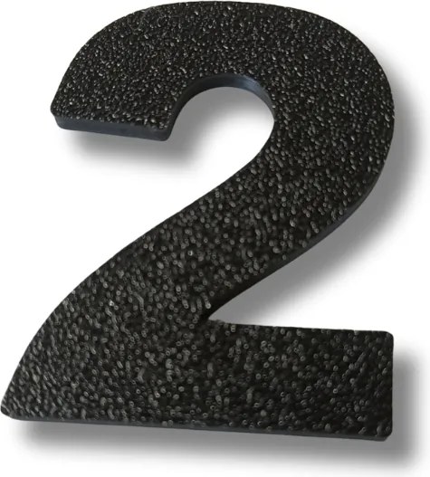 Számjegy 2 3D házhoz 15 cm épületszám házszám épületszám