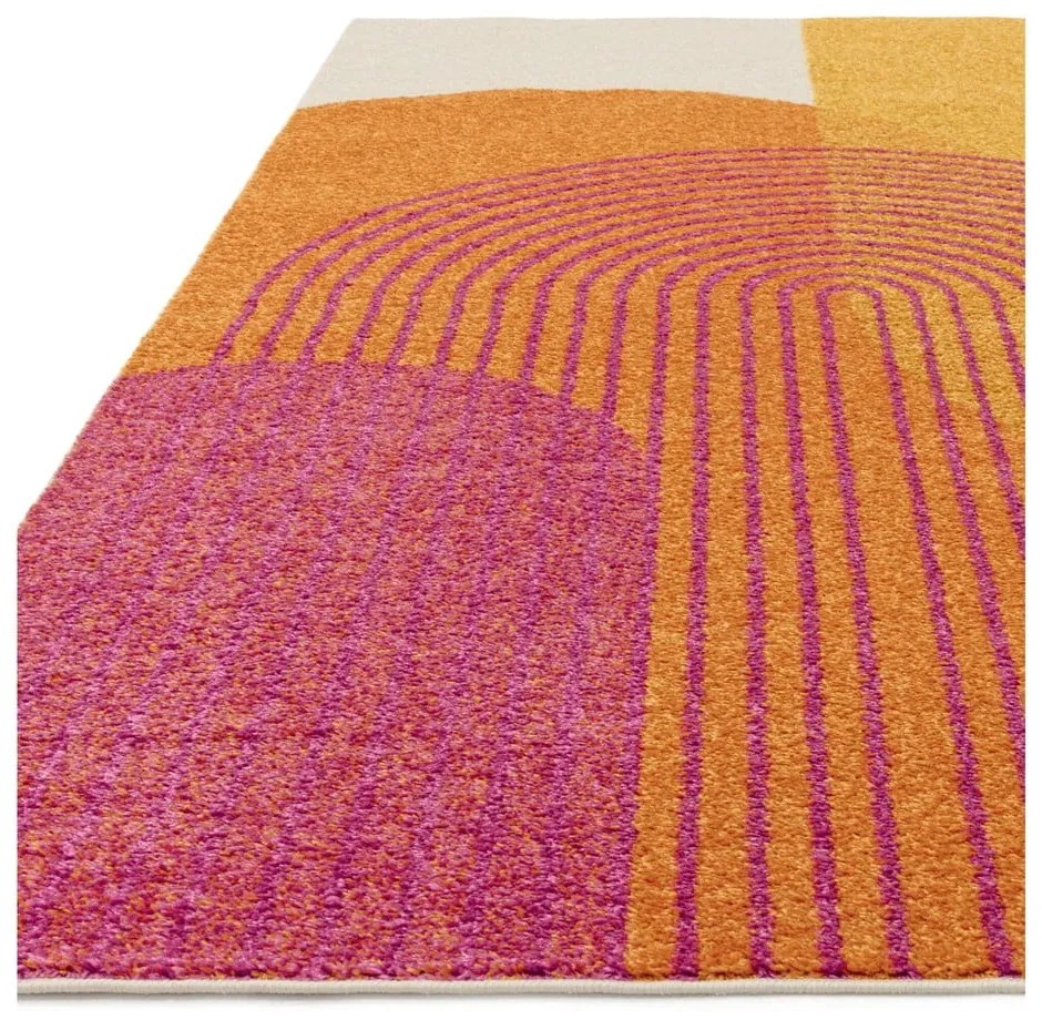 Sárga-narancssárga szőnyeg 80x150 cm Muse Orange Retro – Asiatic Carpets