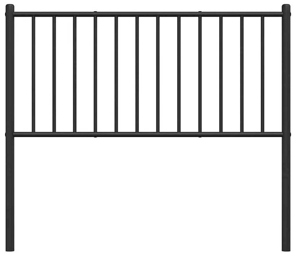 fekete fém fejtámla 100 cm