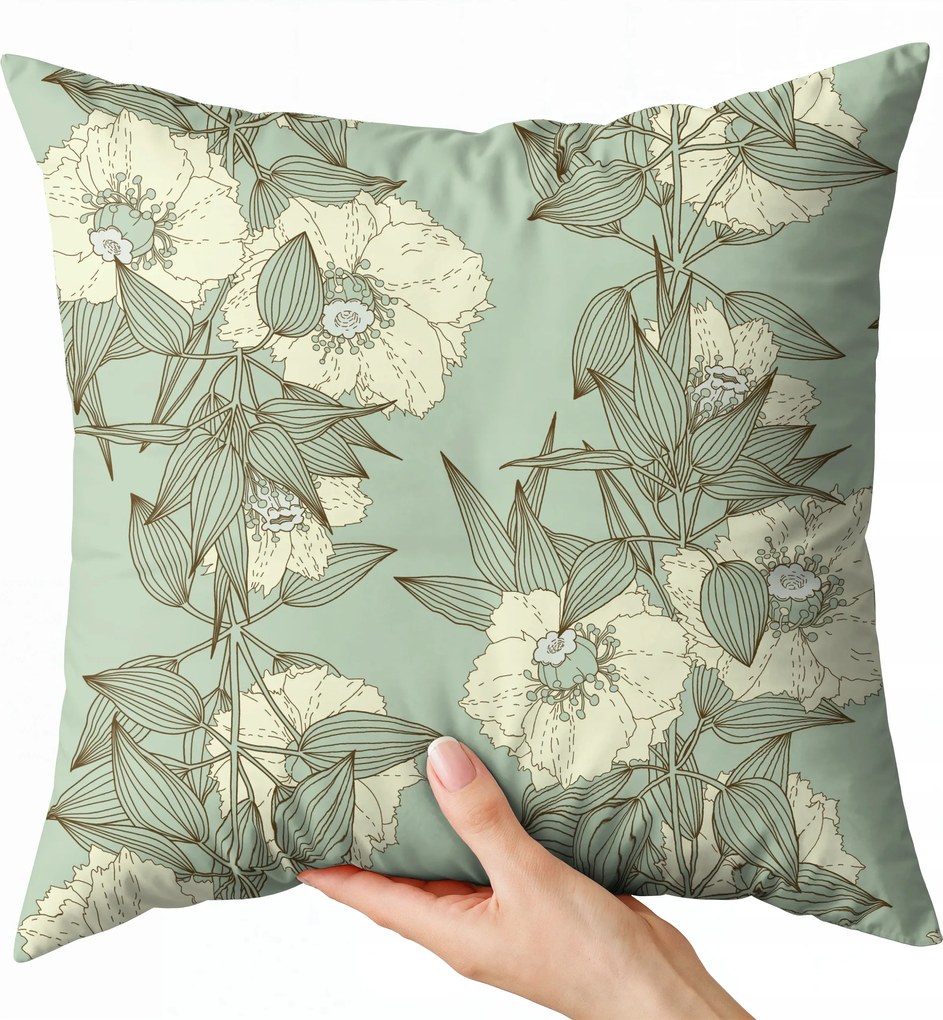 Párnahuzat 40x40 dekoratív boglárka mintás párnahuzat virágos