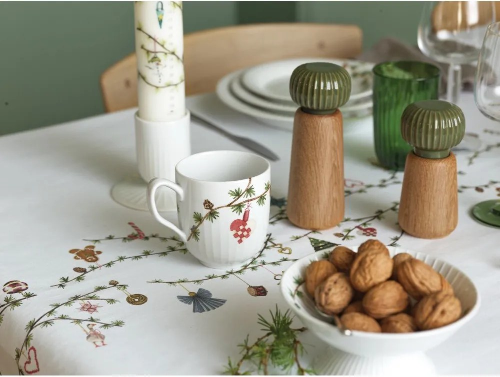 Zöld-natúr színű tömörfa só- és borsőrlő Hammershøi – Kähler Design