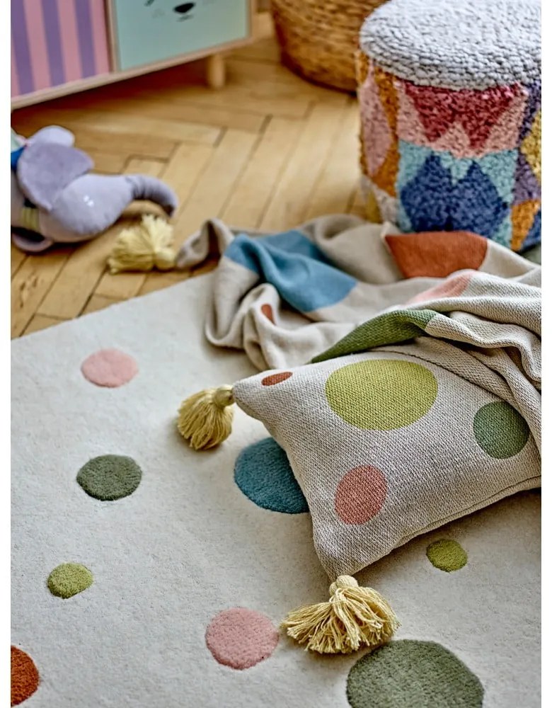 Krémszínű gyerek takaró 130x160 cm Clennie – Bloomingville Mini