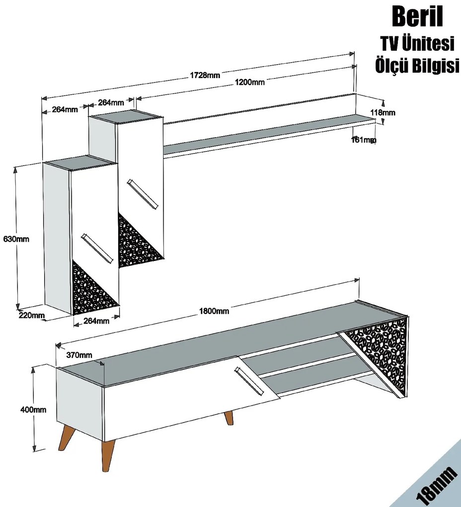 Nappali fal Berny (tölgy). Akció -27%. 1071851