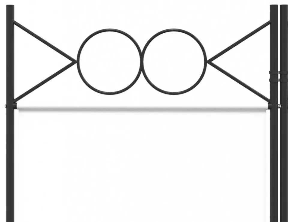 3-paneles fehér szövetparaván 120 x 220 cm