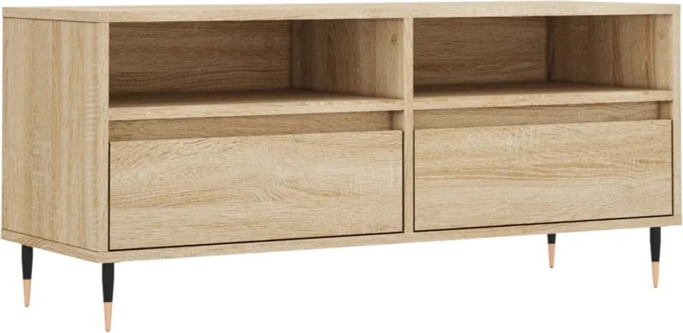 vidaXL sonoma tölgyszínű szerelt fa TV-szekrény 100x34,5x44,5 cm