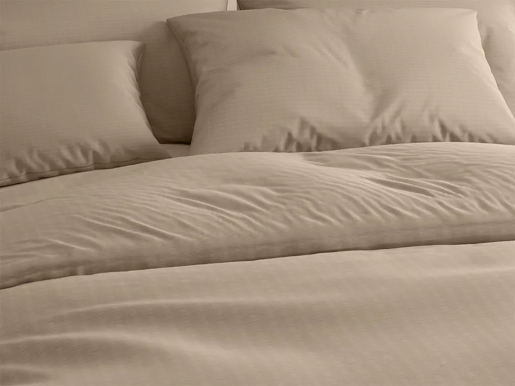 STANDO krepp ágyneműhuzat, világosbarna Ágyneműhuzat mérete: 70 x 90 cm | 140 x 200 cm