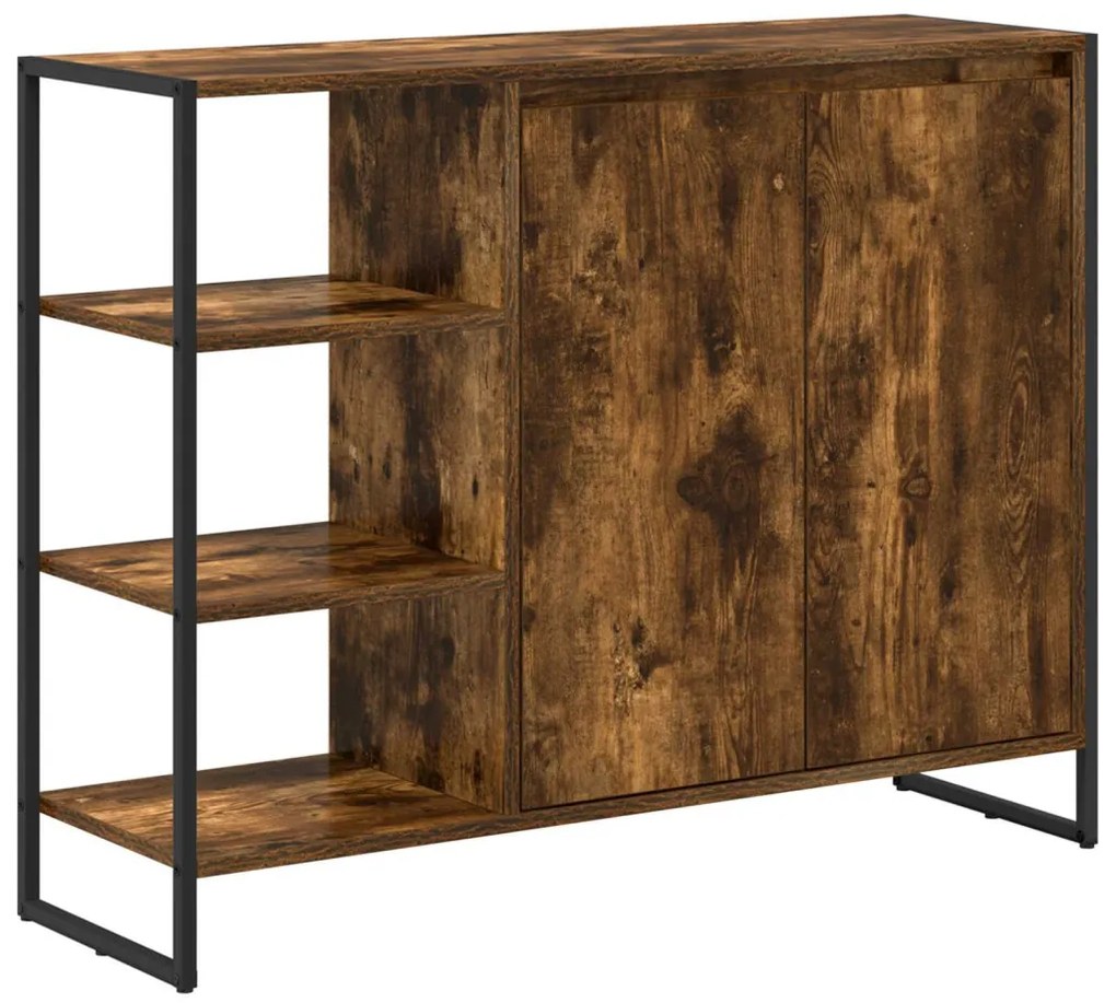 Oldalsó szekrény Füstös tölgy 96.5 x 30 x 75 cm Faanyag