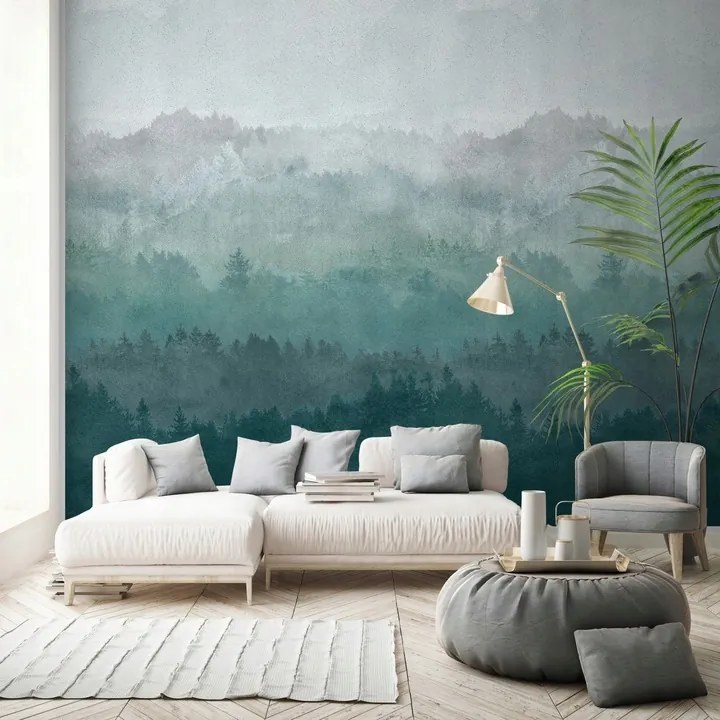 Falfestmény erdei táj Erdő fotótapéta