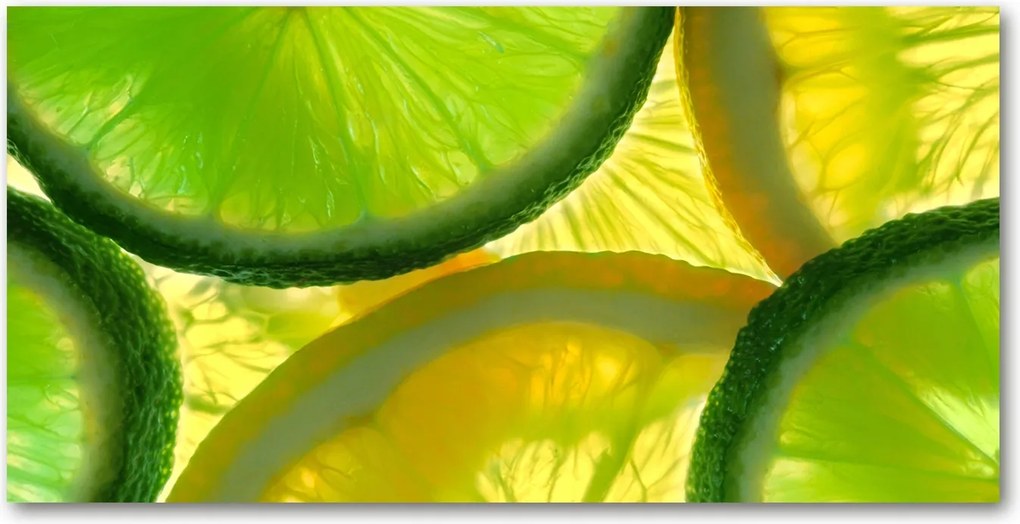 Konyhai panel Lime és citrom 120x60 cm Ragasztó