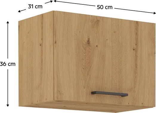 Felső szekrény, artisan tölgy, MONRO 50 GU-36 1F