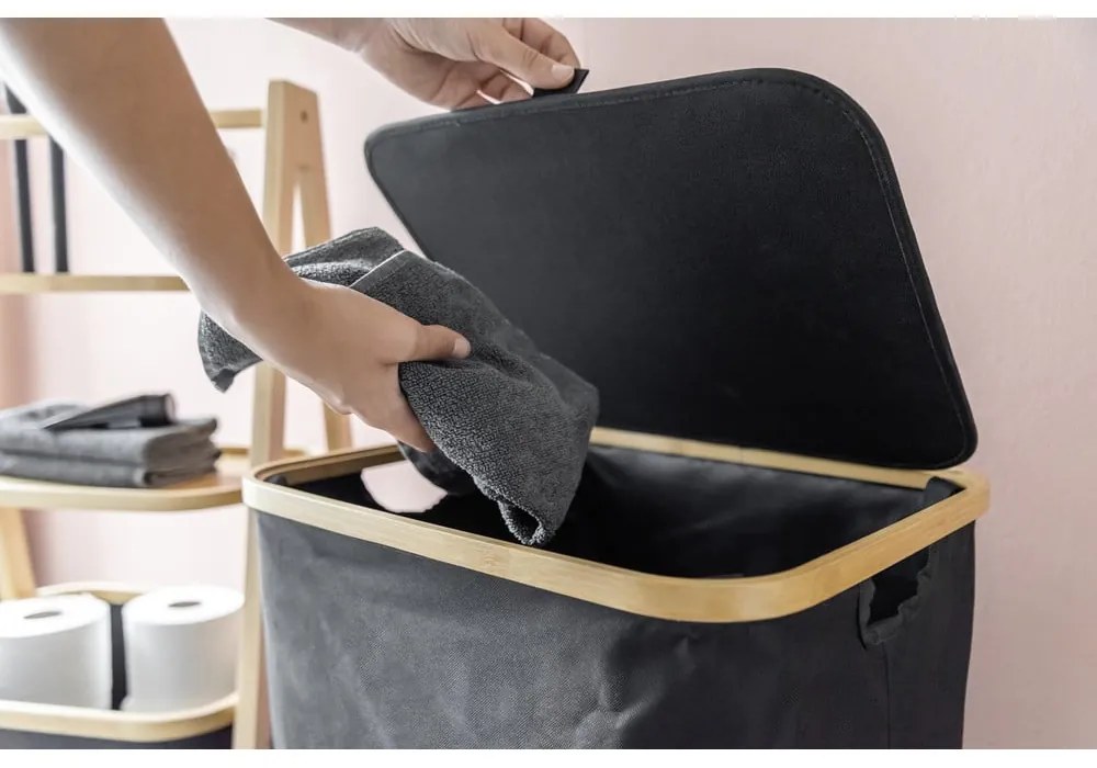 Textil szennyeskosár 68 l Ecori – Wenko