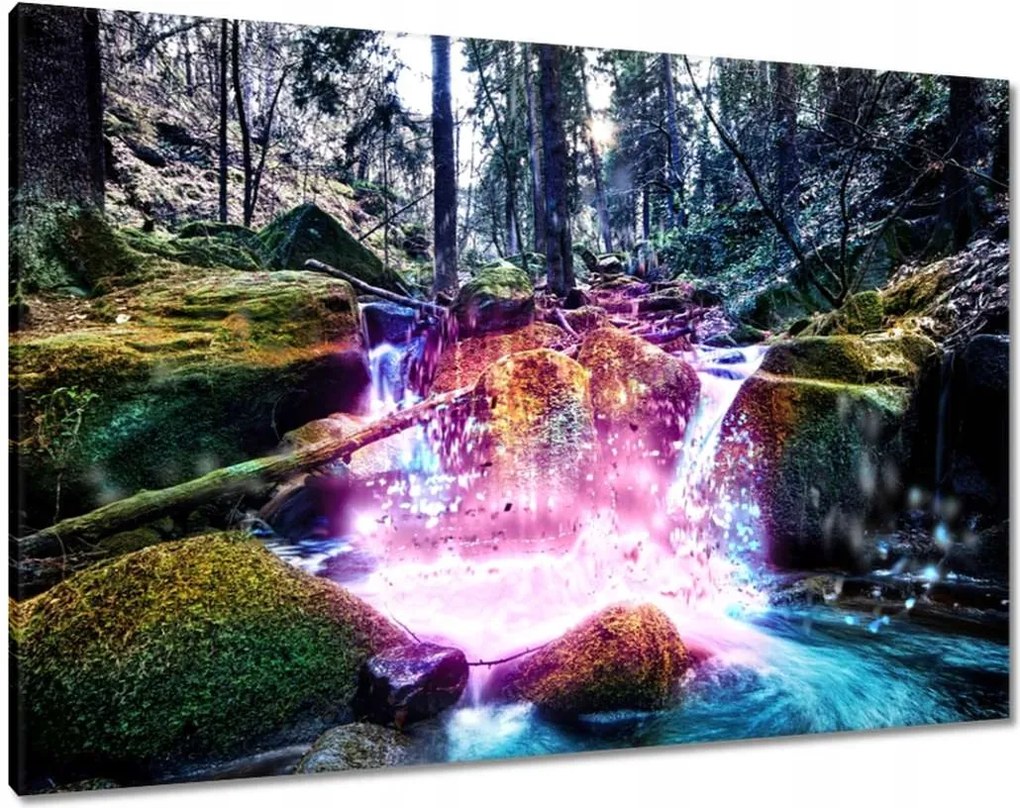 Vászonkép 100x70 Patak a hegyekben Tájkép