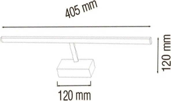 STRÜHM-3098 MARTA króm, led tükörvilágító lámpa 1X8W led 570lm 4200K ↕120mm ↔405mm IP44