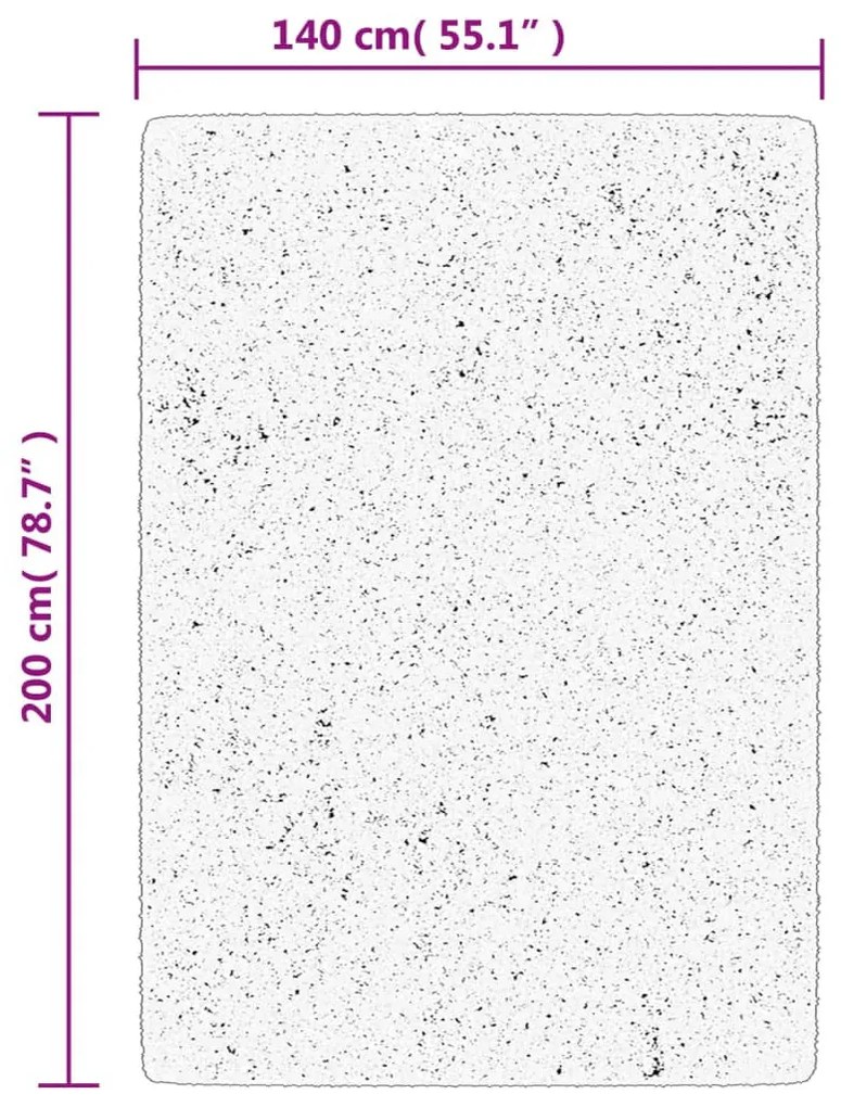 IZA antracit rövid szálú skandináv stílusú szőnyeg 140 x 200 cm