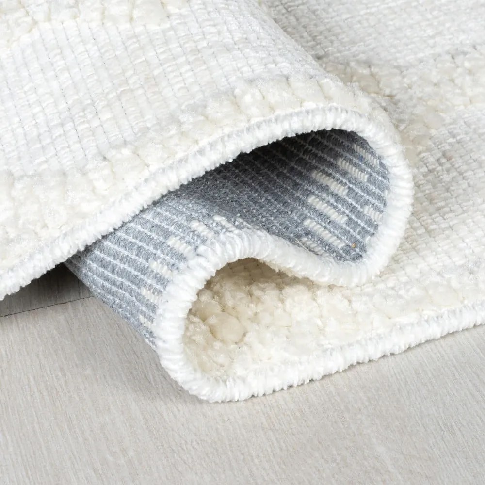 Krémszínű zsenília futószőnyeg 60x240 cm Shyla – Flair Rugs