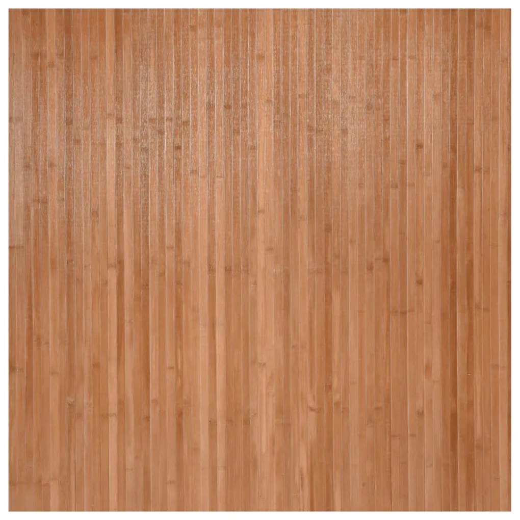 négyszögletű természetes bambusz szőnyeg 100 x 100 cm