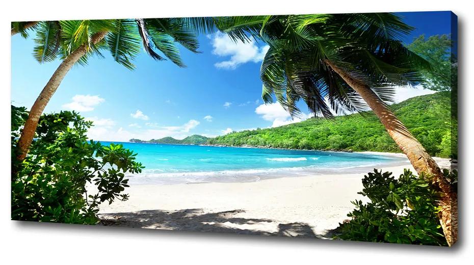 Vászon nyomtatás Seychelles strand pl-oc-125x50-f-61515092