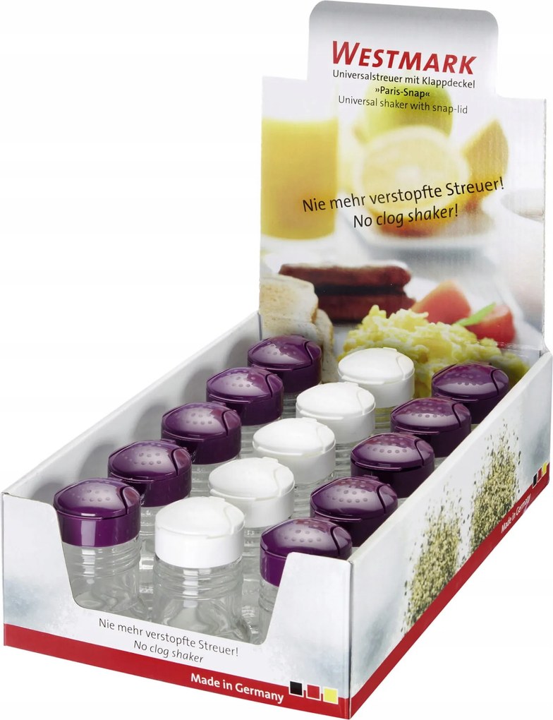 15 x Só-/borsszóró "Paris", Display