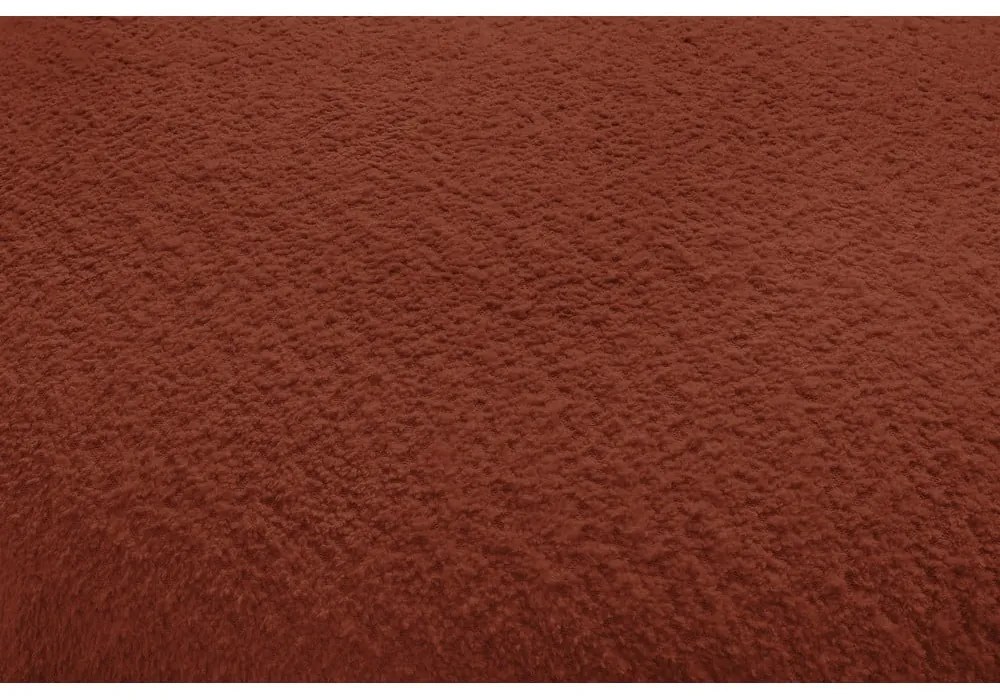 Téglavörös buklé szövet kanapé 260 cm Saint-Germain – Bobochic Paris